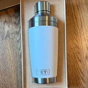 Yeti White and Stainless Steel Rambler Cocktail Shaker